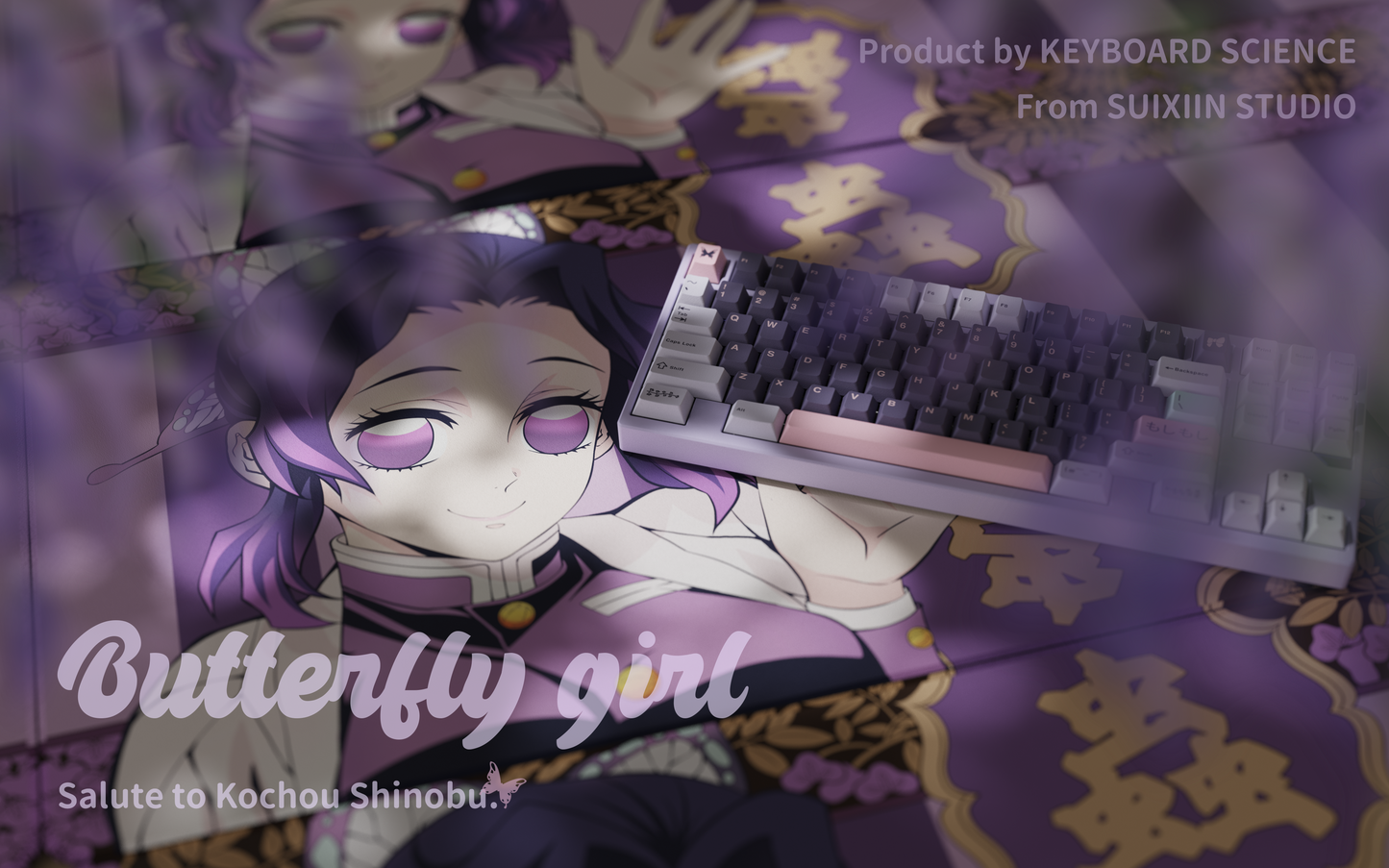 Keyboard Science - Butterfly Girl Keycaps