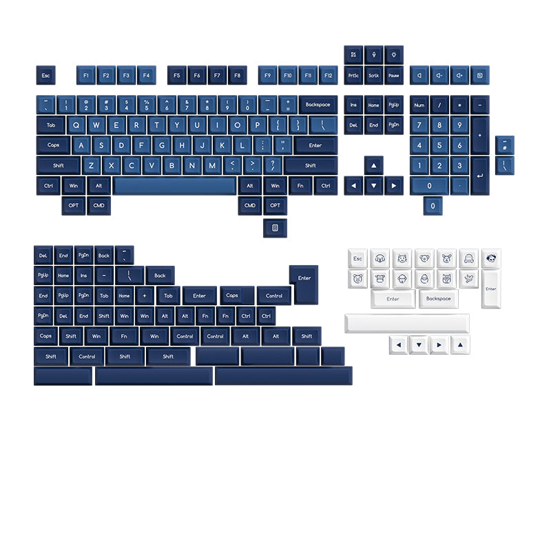 Akko Double-shot ABS Keycaps – Ocean Star