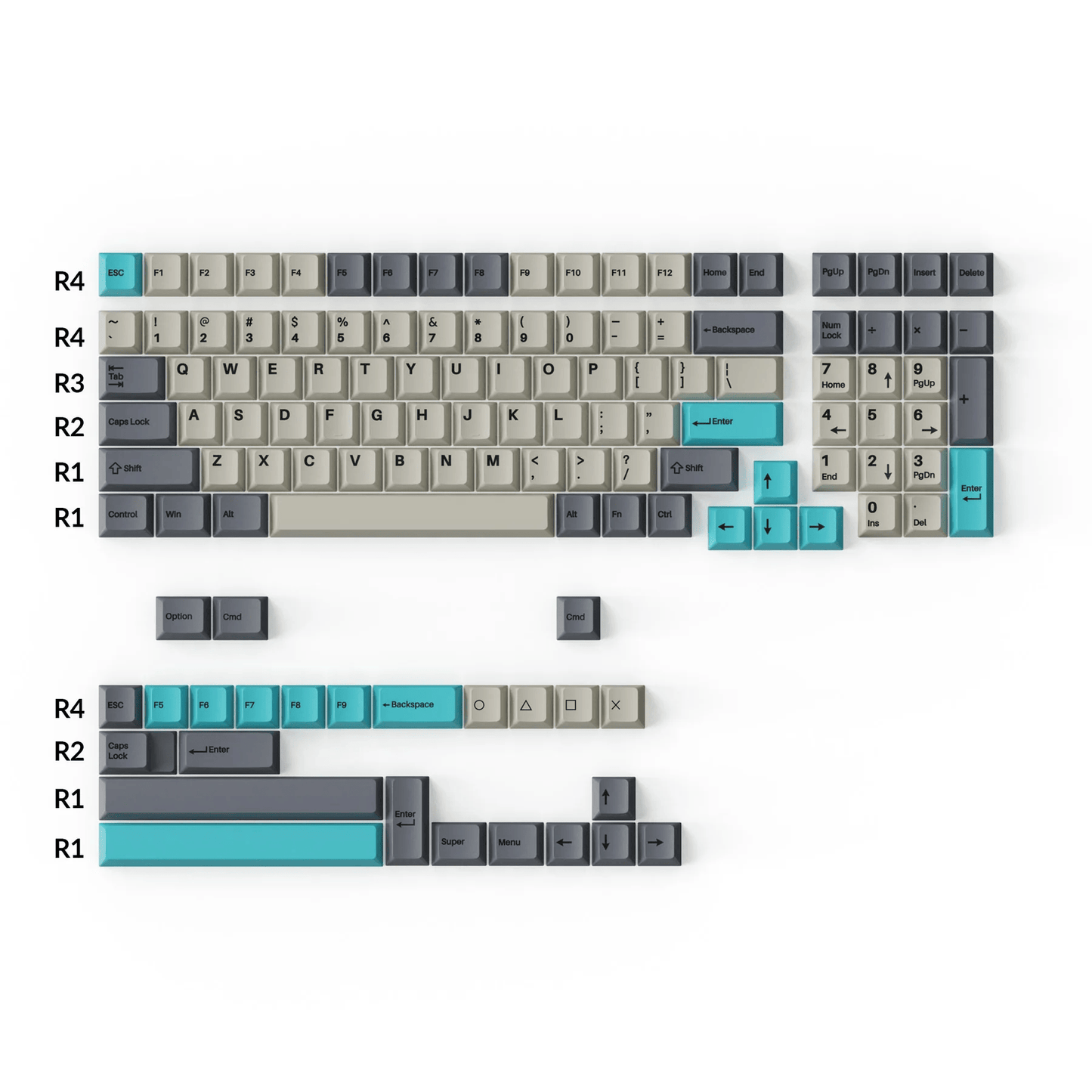 Keychron Double-shot PBT Keycaps – Dolch Blue