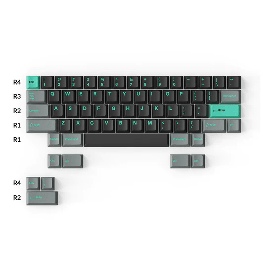 Keychron Double-shot PBT Keycaps – Hacker Mint