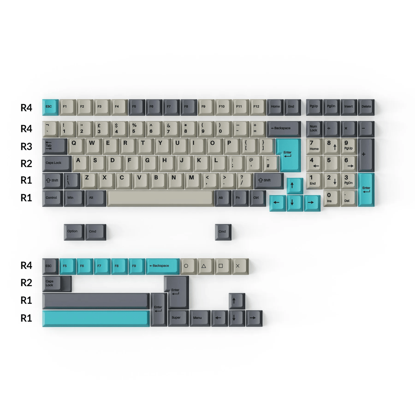 Keychron Double-shot PBT Keycaps – Dolch Blue