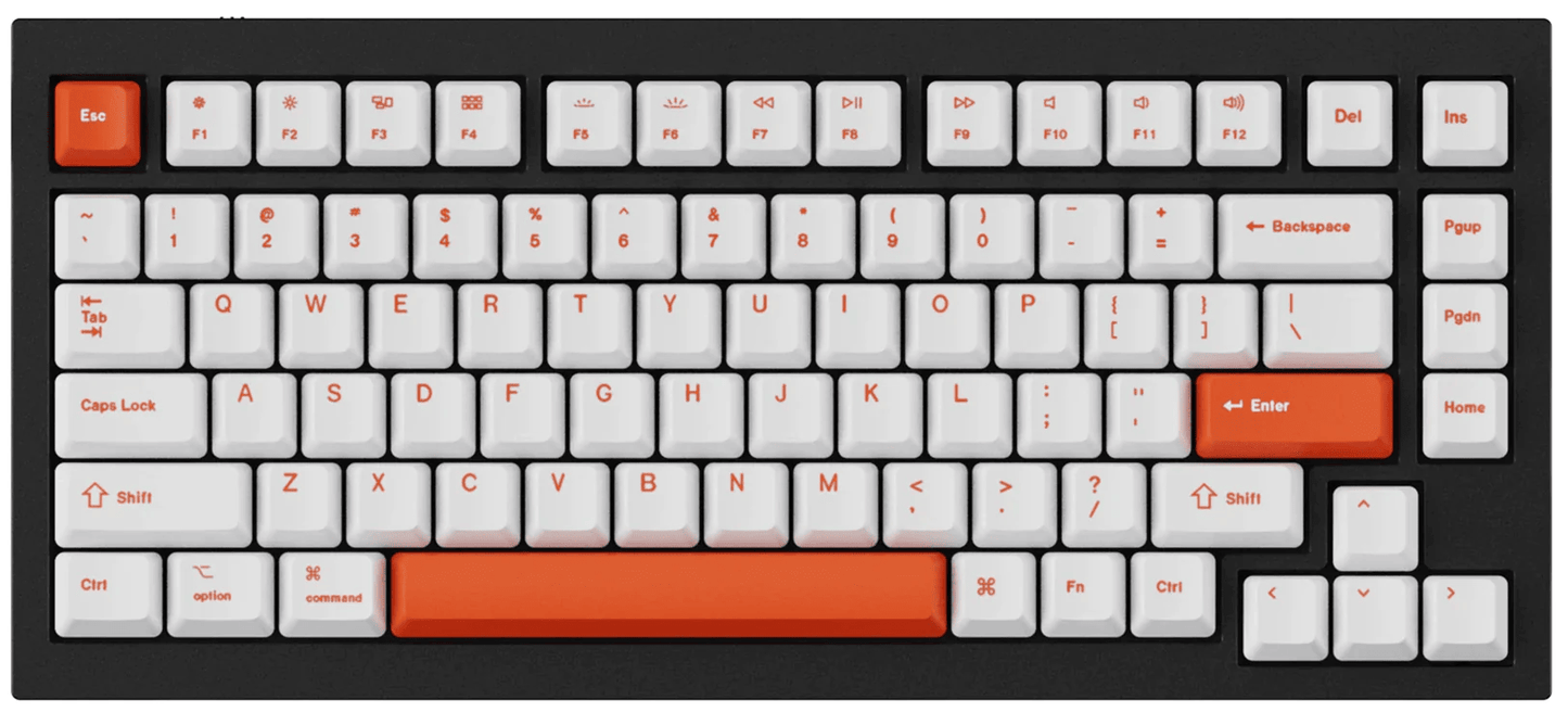 Keychron Dye-sub PBT Keycaps – Orange