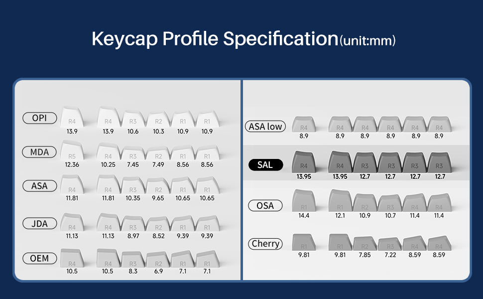 Akko Double-shot ABS Keycaps – Ocean Star