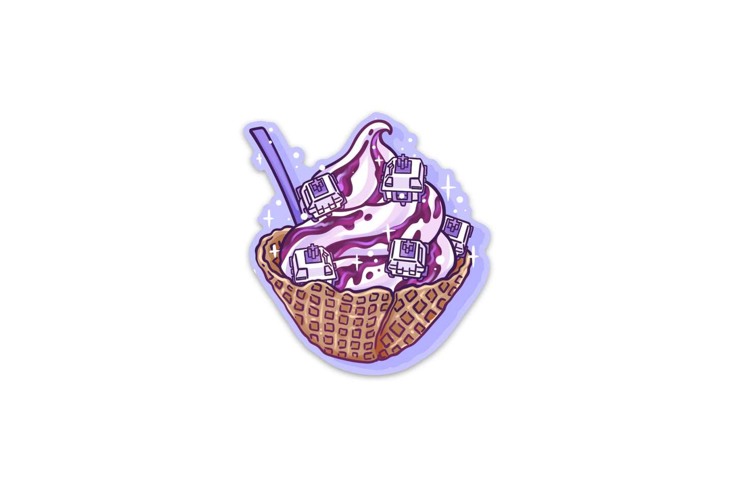 Blueberry Swirl Sticker