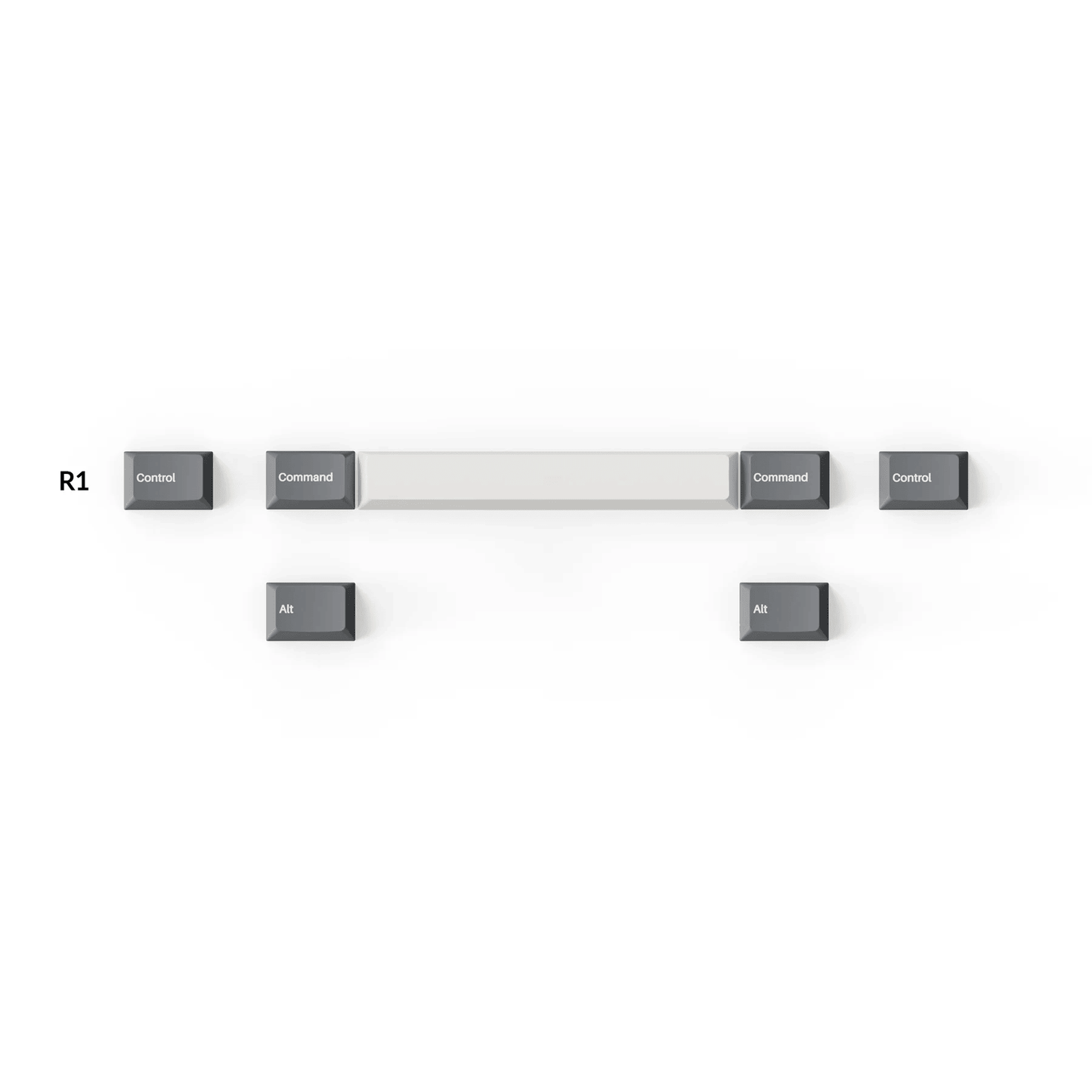 Keychron Doubleshot PBT Keycaps – Grey, White, and Blue (GWB)