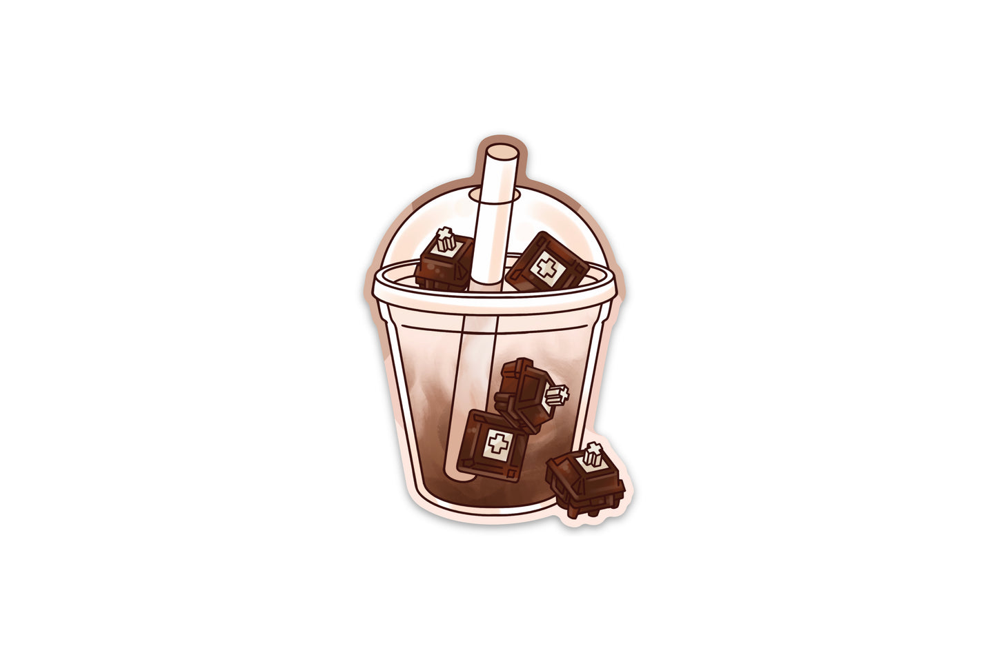 Iced Latte Sticker