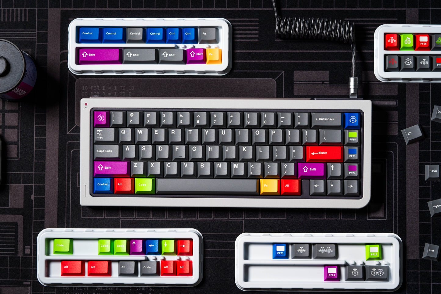 GB65 Keyboard by 80Retros X Click Inc - Pre-built Kit