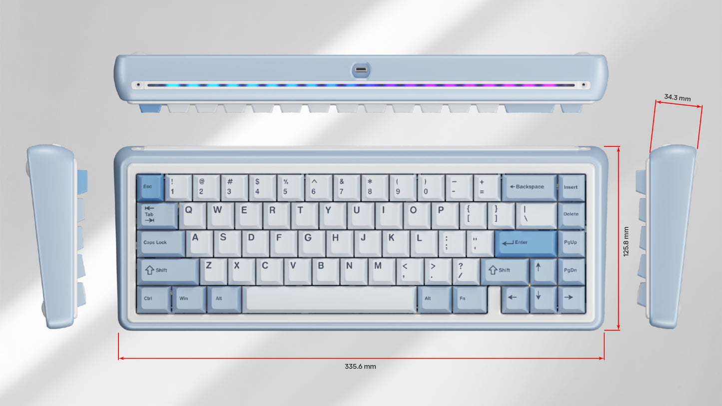 Chilkey ND65 CS HE Keyboard - Pre-built Kit