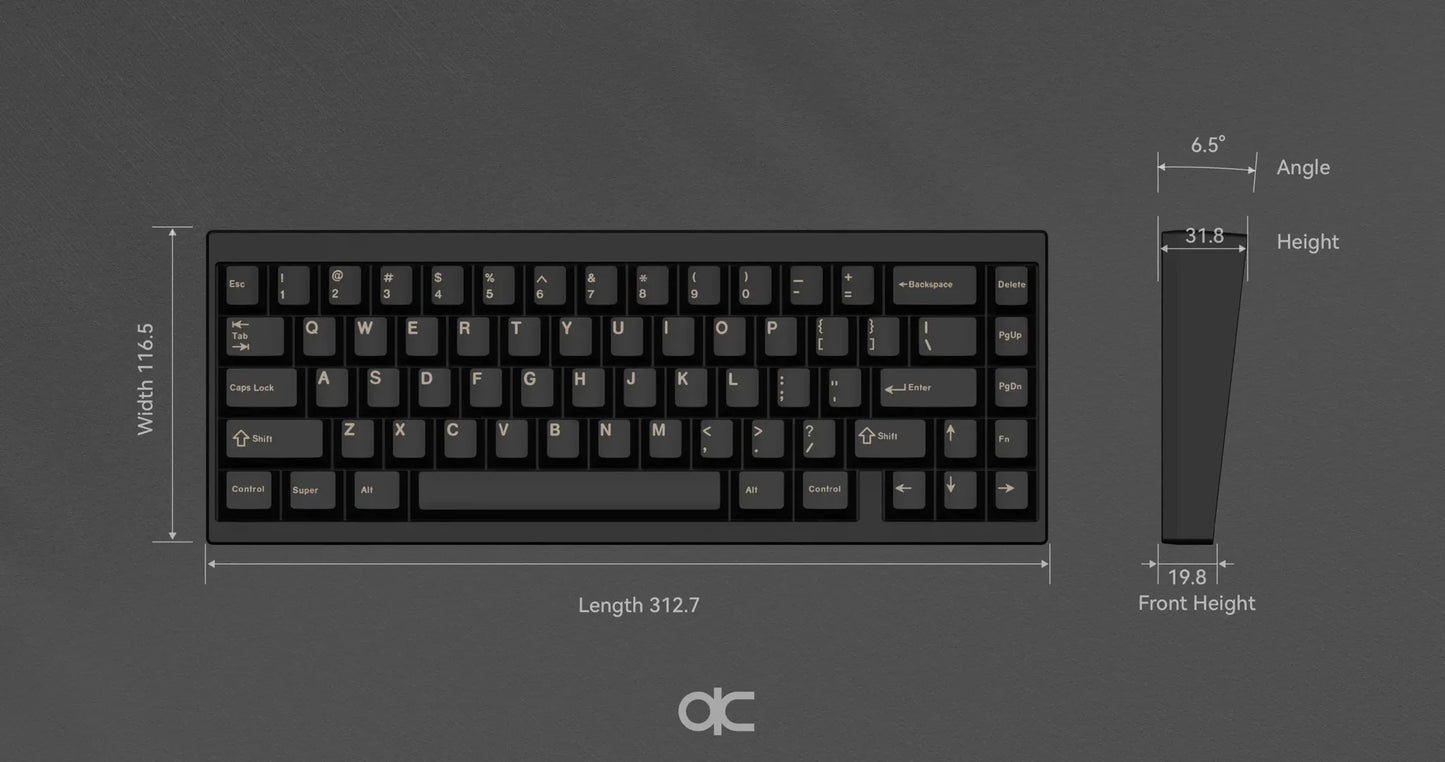QK65 V2 Classic by Qwertykeys - Custom Keyboard Kit