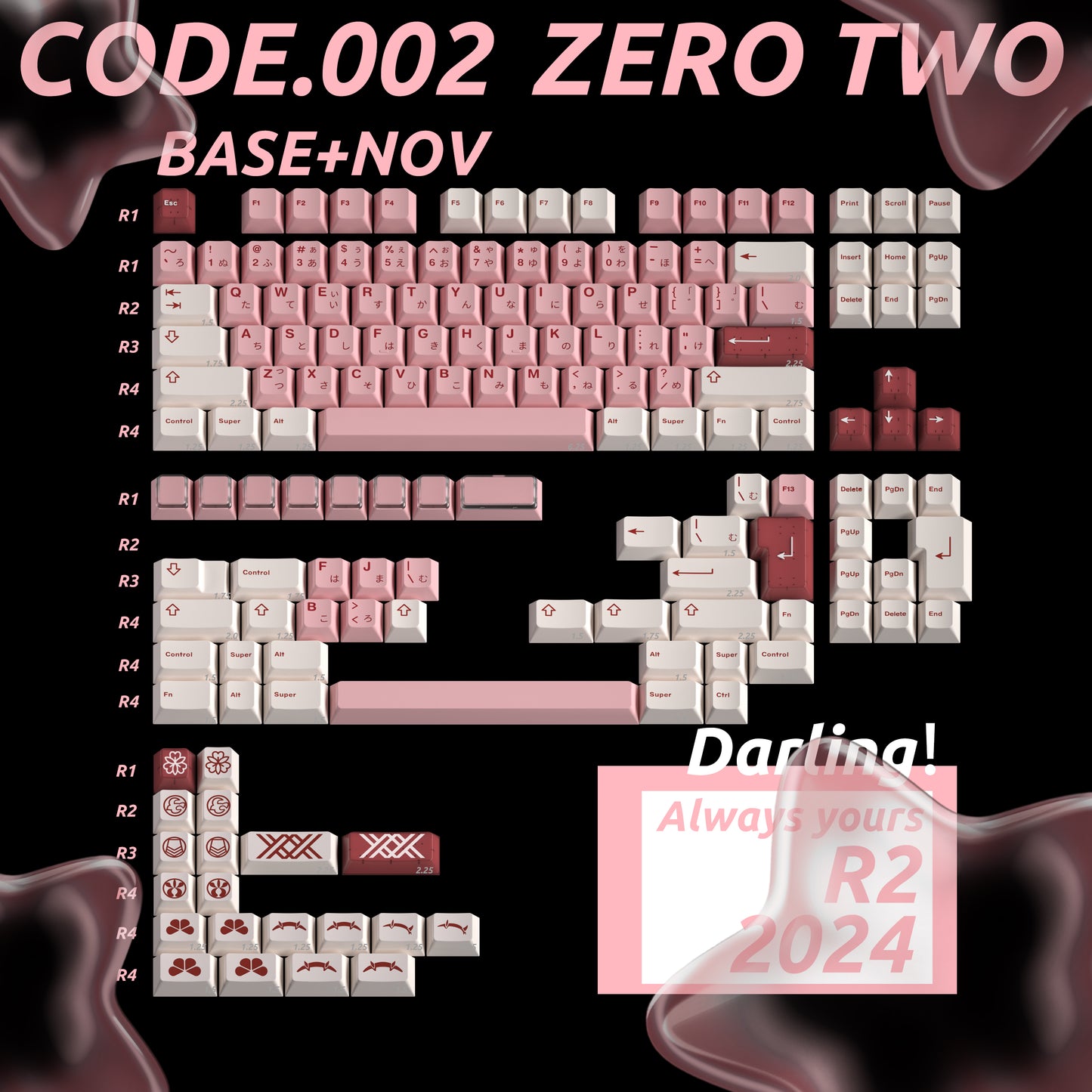 Milkyway Zero Two R2 Keycaps