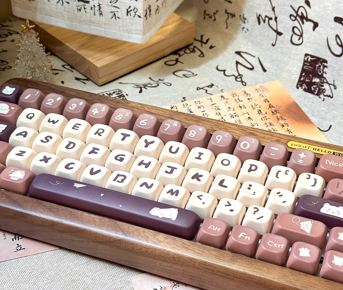 Qtuo Studio - Bear Café Keycaps