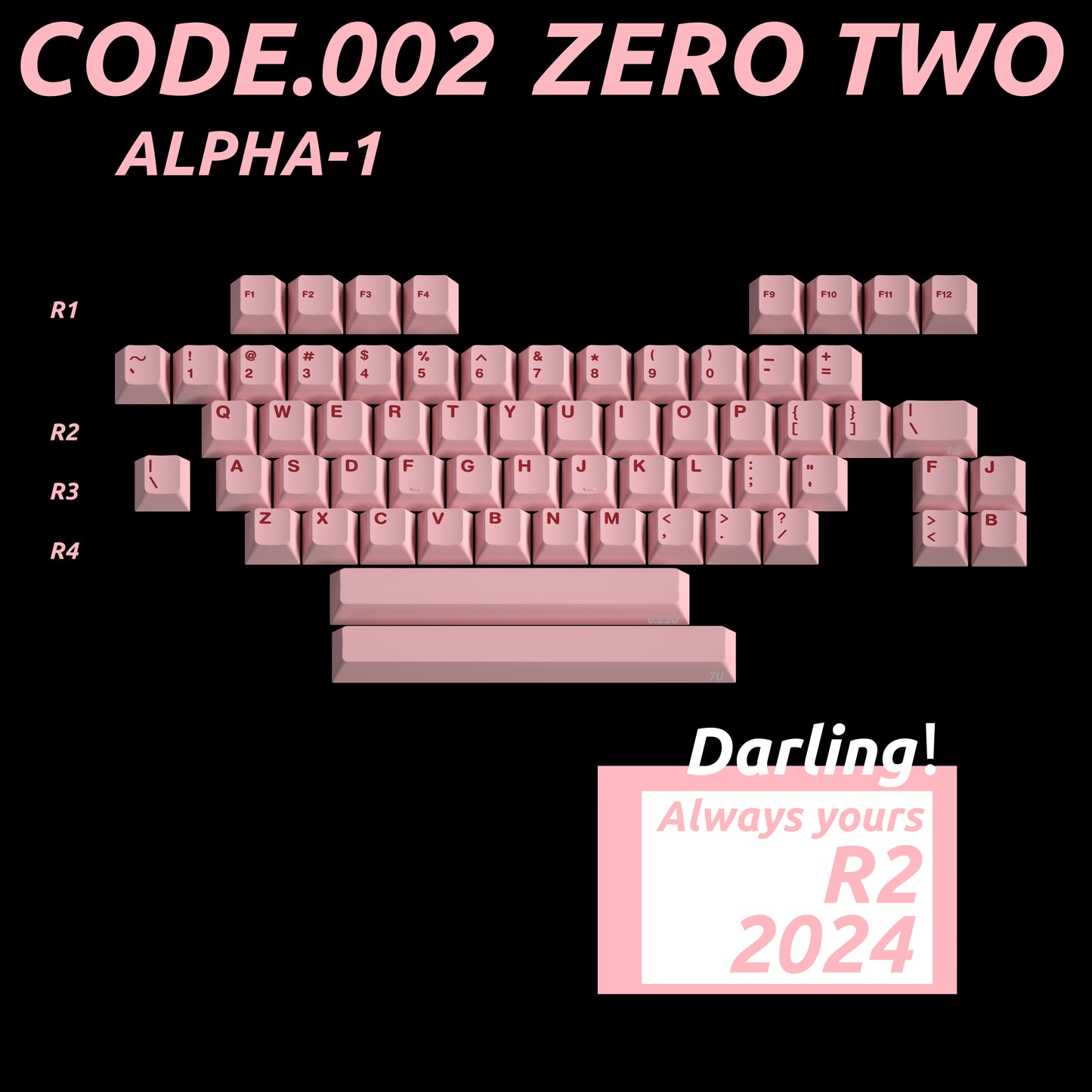 Milkyway Zero Two R2 Keycaps