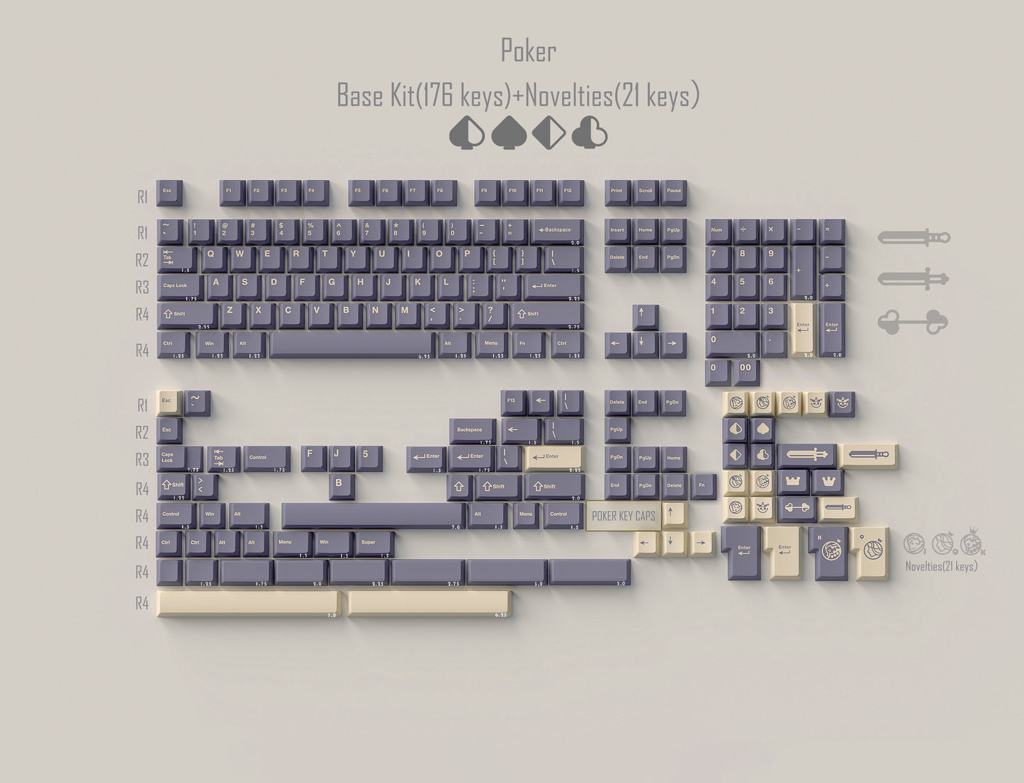 Wuque Studio Poker Keycap Set