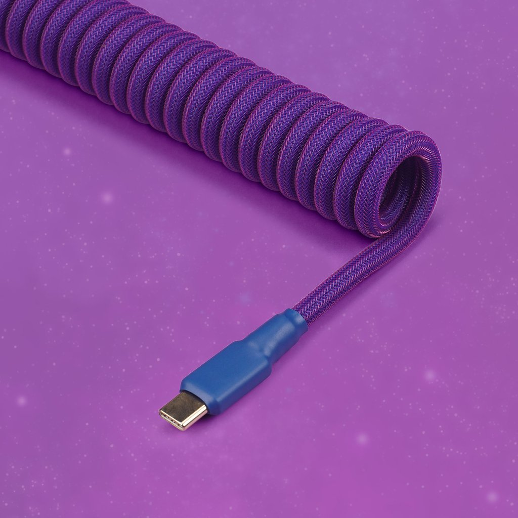 KBDFans Handmade Detachable Aviator Cable – Purple