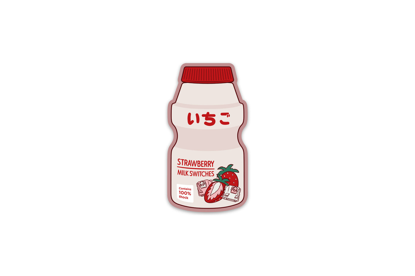 Strawberry Milk Sticker