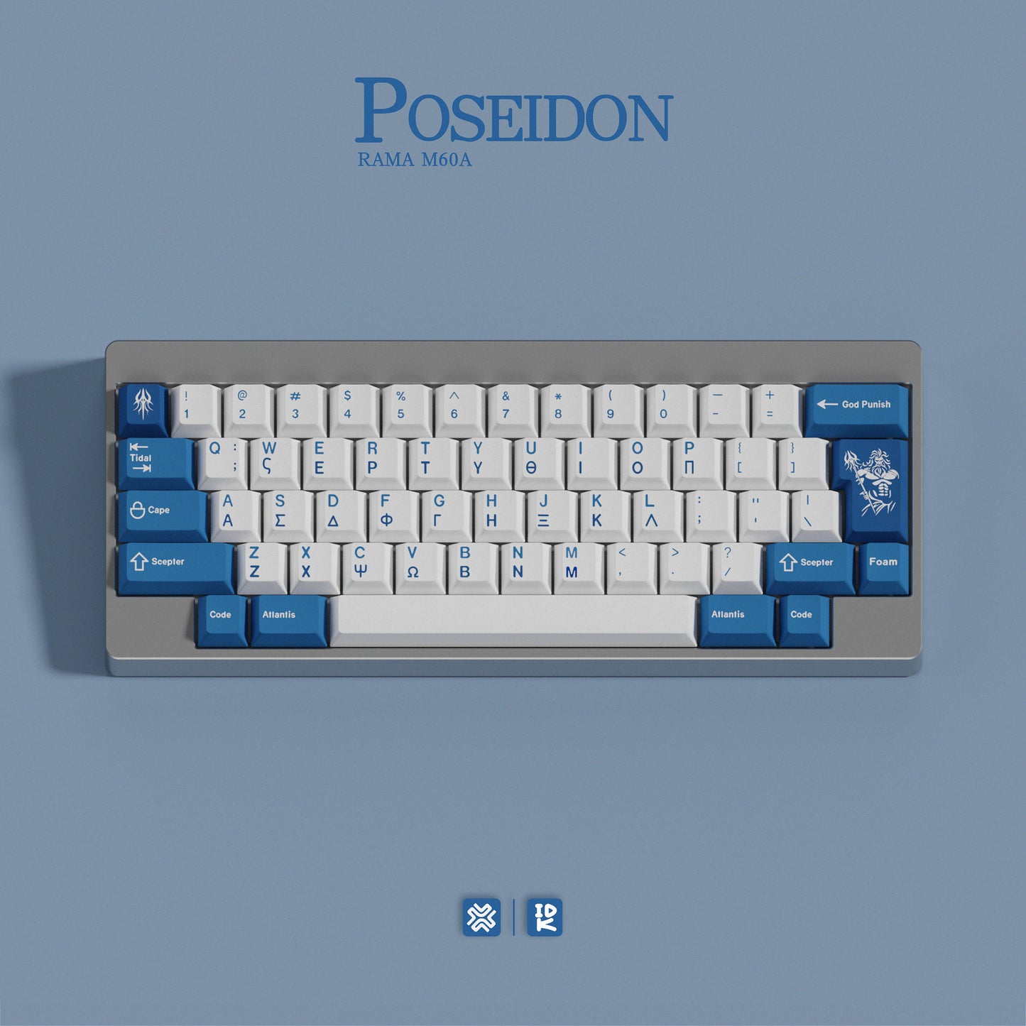 [Pre-Order] Iridescent Keys - Poseidon Keycaps