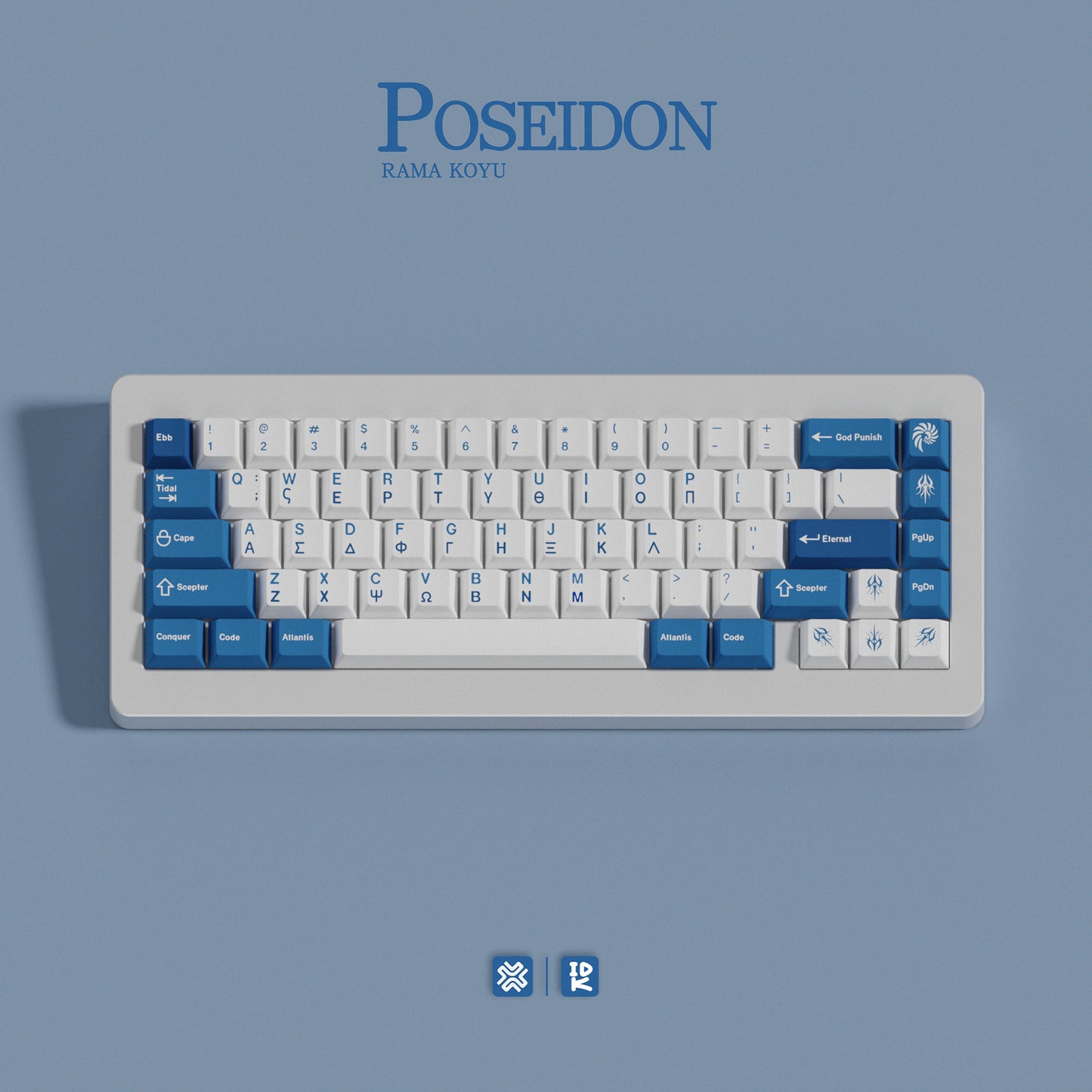 [Pre-Order] Iridescent Keys - Poseidon Keycaps