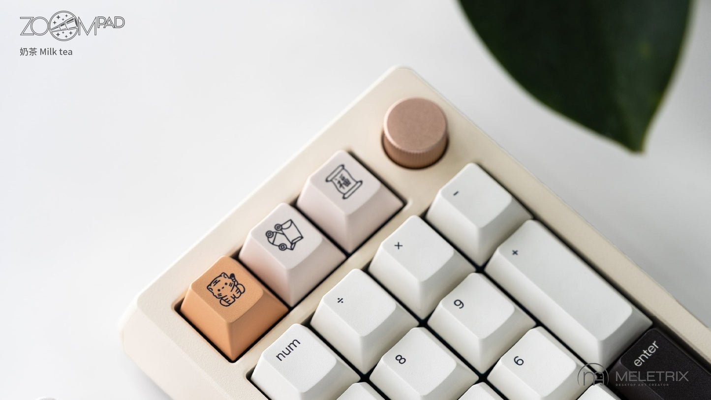 [Group-Buy] Meletrix ZoomPad Essential Edition (EE) - Barebones Numpad Kit - Milk Tea [Sea Shipping]