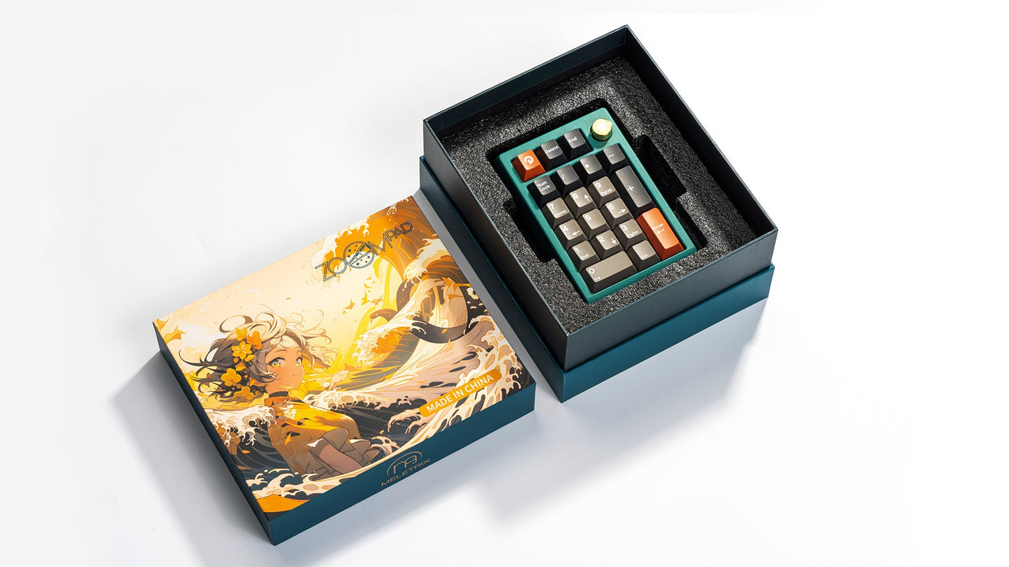 [Group-Buy] Meletrix ZoomPad Special Edition (SE) Southpaw - Barebones Numpad Kit - Anodized Orange [Sea Shipping]