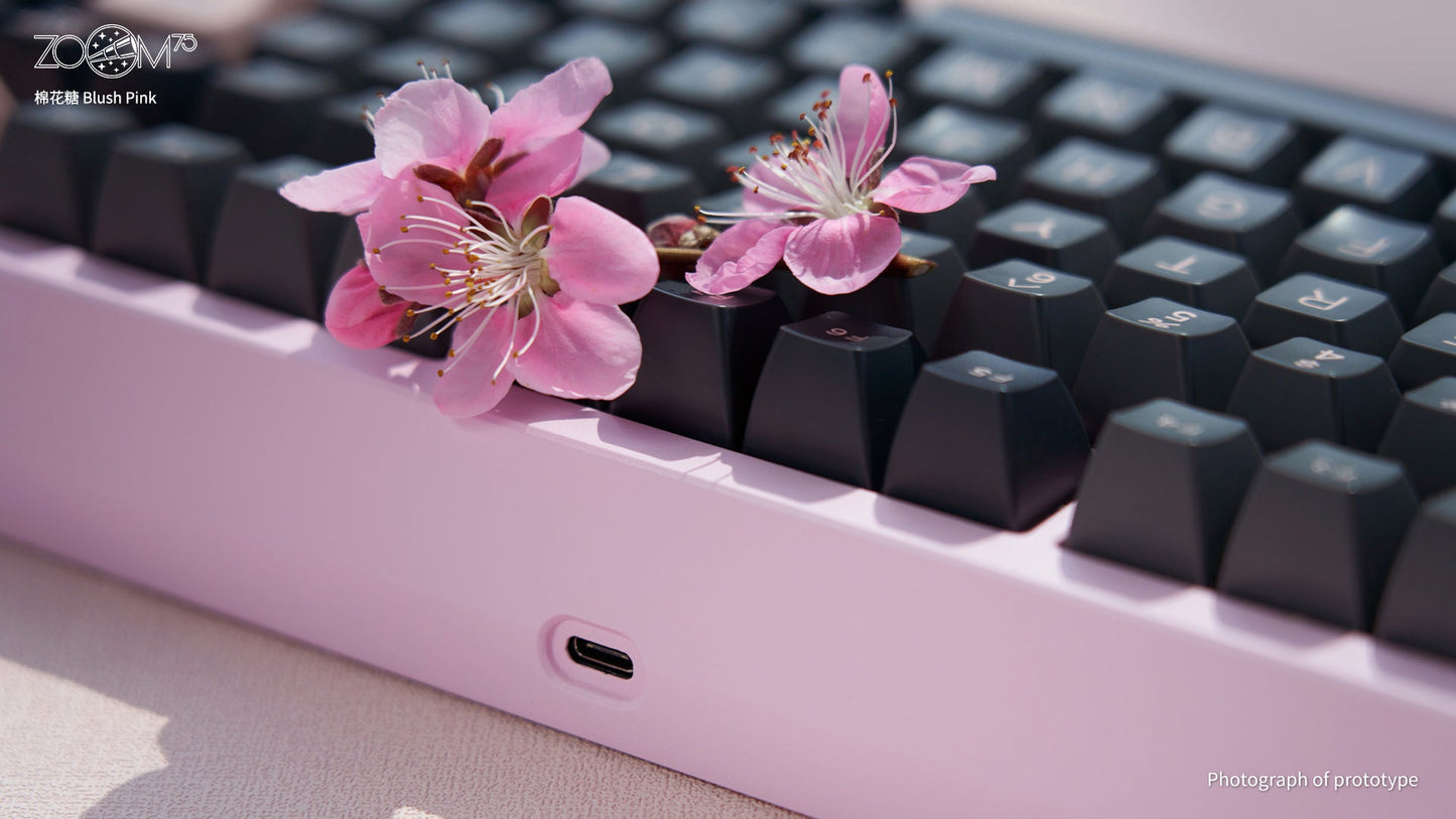 [Pre-Order] Meletrix Zoom75 Essential Edition (EE) - Barebones Keyboard Kit - Blush Pink [Sea Shipping]