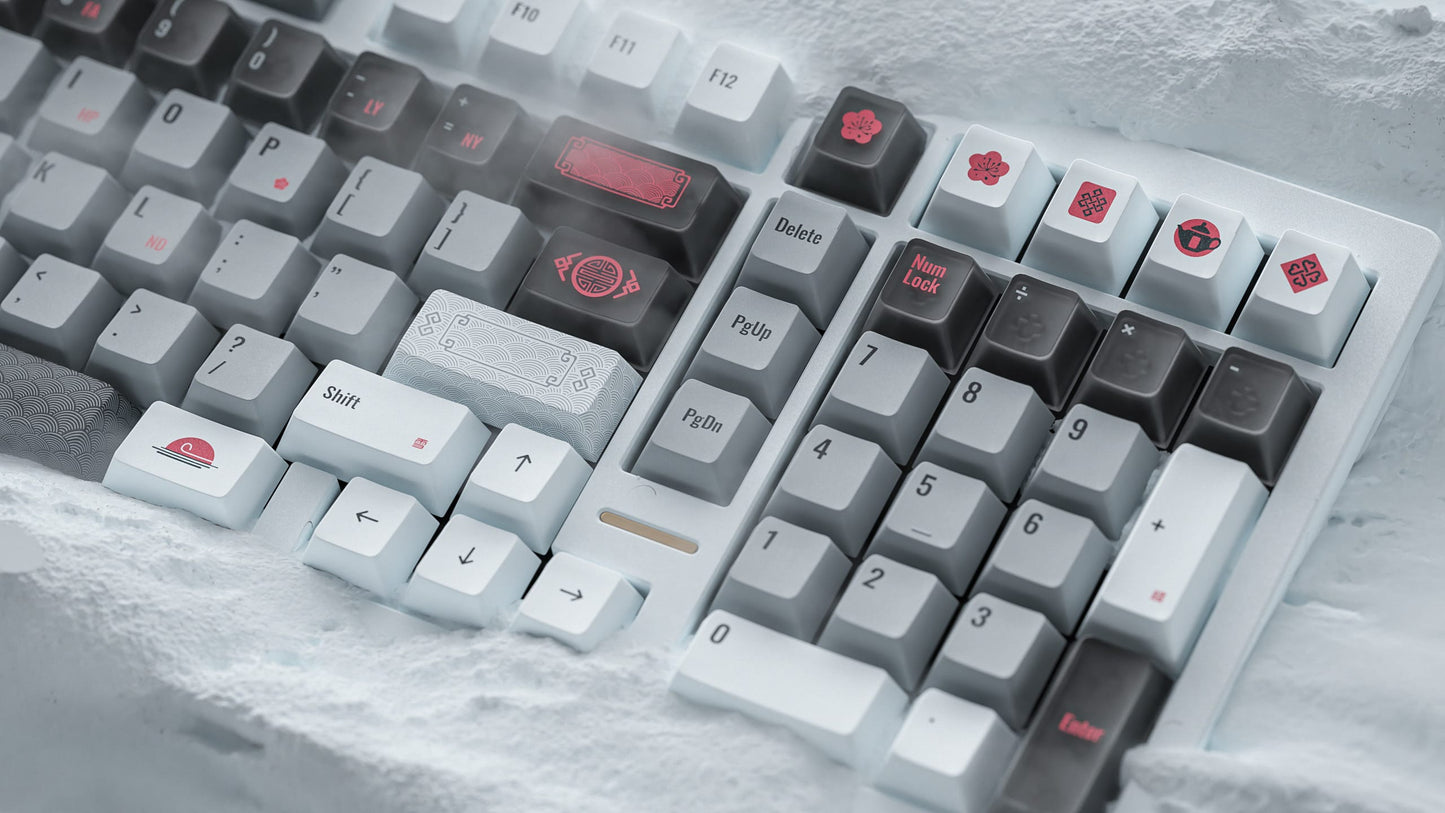 AlohaKB Auspicious Snow Keycaps