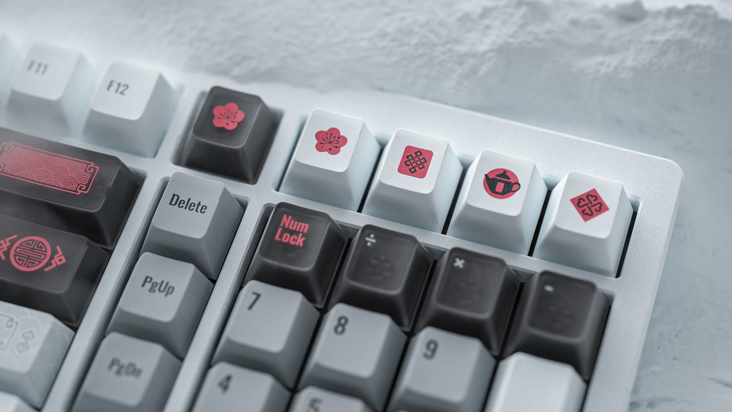 AlohaKB Auspicious Snow Keycaps