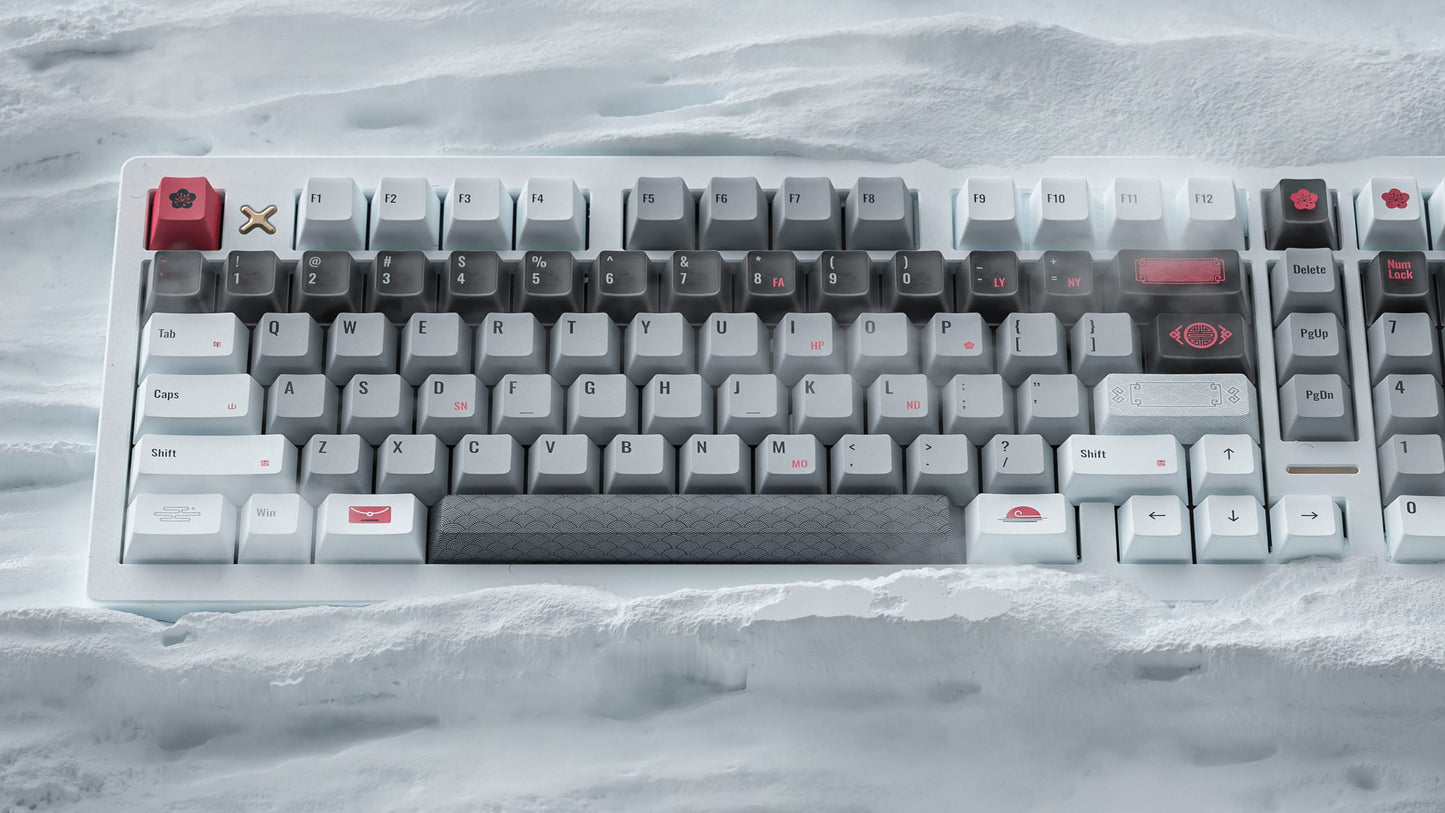 AlohaKB Auspicious Snow Keycaps