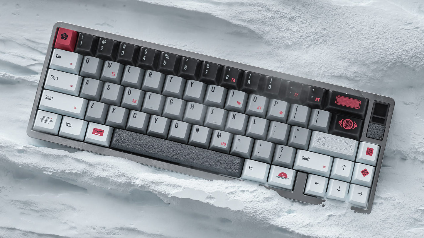 AlohaKB Auspicious Snow Keycaps