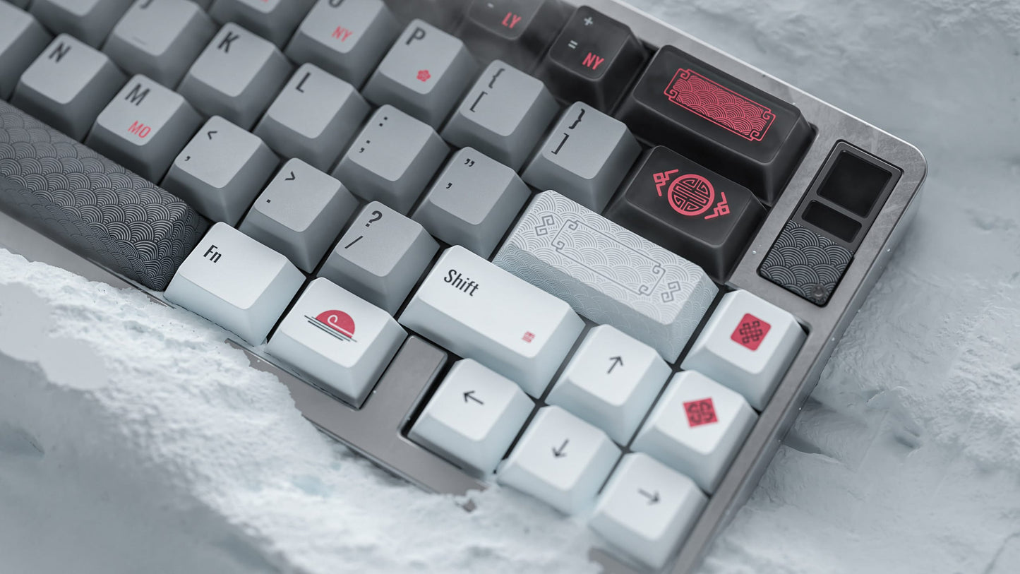 AlohaKB Auspicious Snow Keycaps