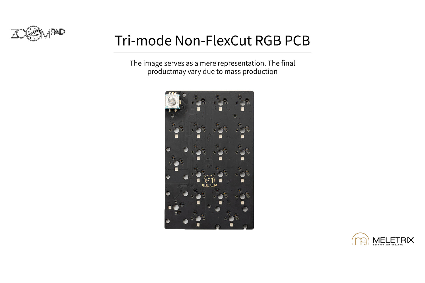 [Group-Buy] Meletrix ZoomPad Special Edition (SE) Southpaw - Barebones Numpad Kit - E-White [Air Shipping]