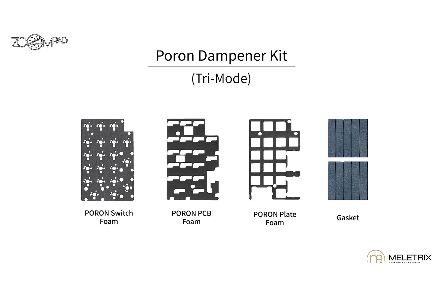 [Group-Buy] Meletrix ZoomPad Essential Edition (EE) - Barebones Numpad Kit - White [Sea Shipping]