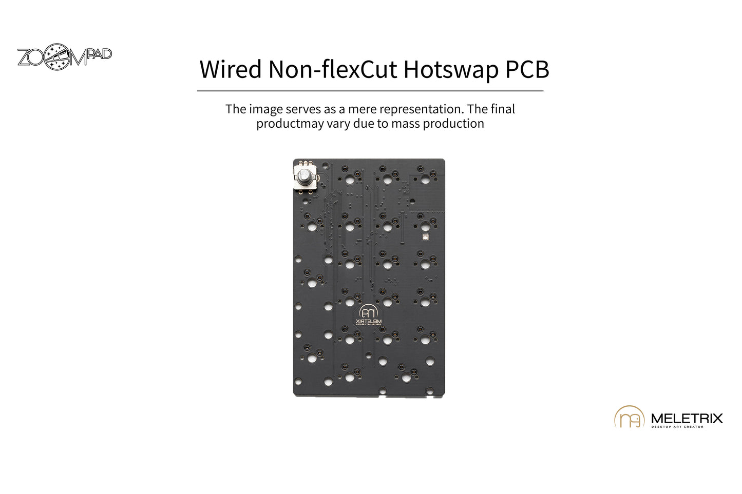 [Group-Buy] Meletrix ZoomPad Wired Edition - Barebones Numpad Kit - Black [Air Shipping]