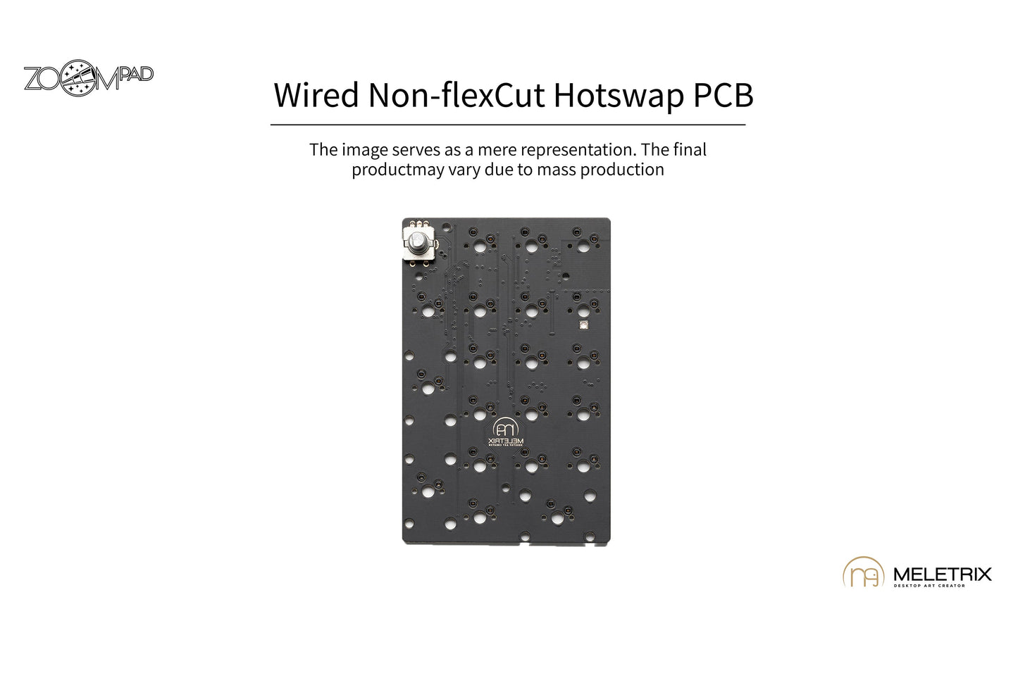 [Group-Buy] Meletrix ZoomPad Wired Edition - Barebones Numpad Kit - Black [Sea Shipping]