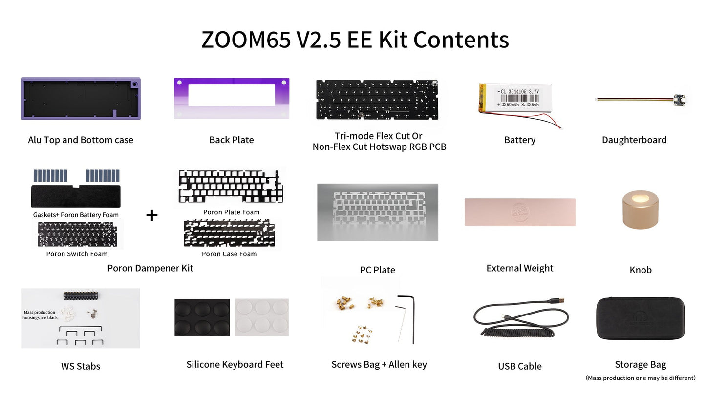 [Group-Buy] Meletrix Zoom65 V2.5 EE - Barebones Keyboard Kit - Black [Sea Shipping]