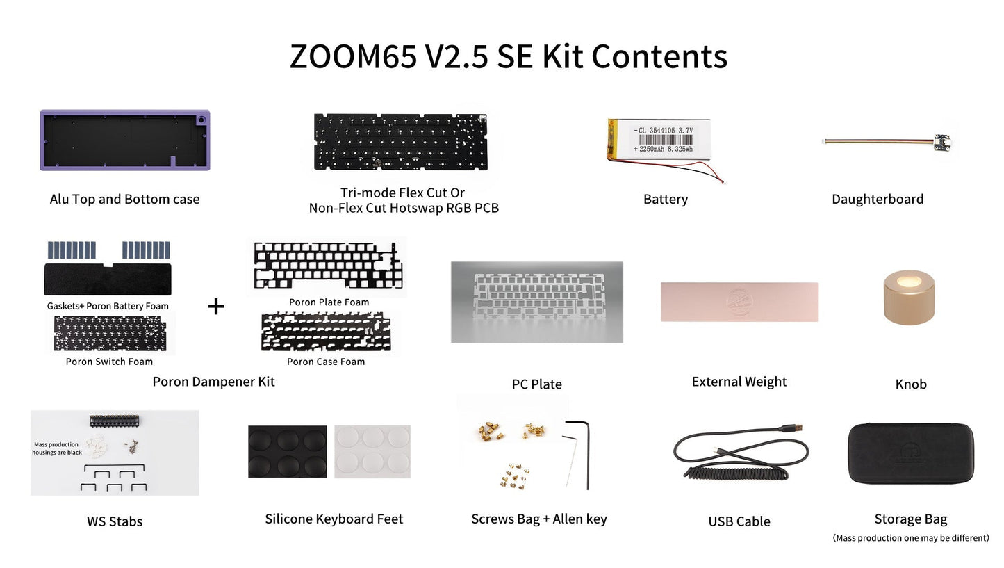[Group-Buy] Meletrix Zoom65 V2.5 SE - Barebones Keyboard Kit - Anodized Black [Sea Shipping]