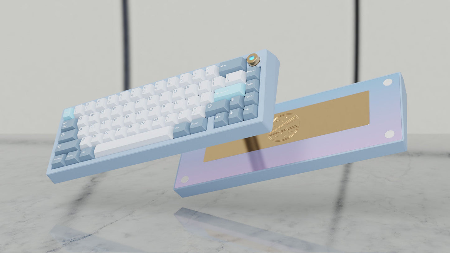 [Group-Buy] Meletrix Zoom65 V2.5 EE - Barebones Keyboard Kit - Sky Blue [Sea Shipping]
