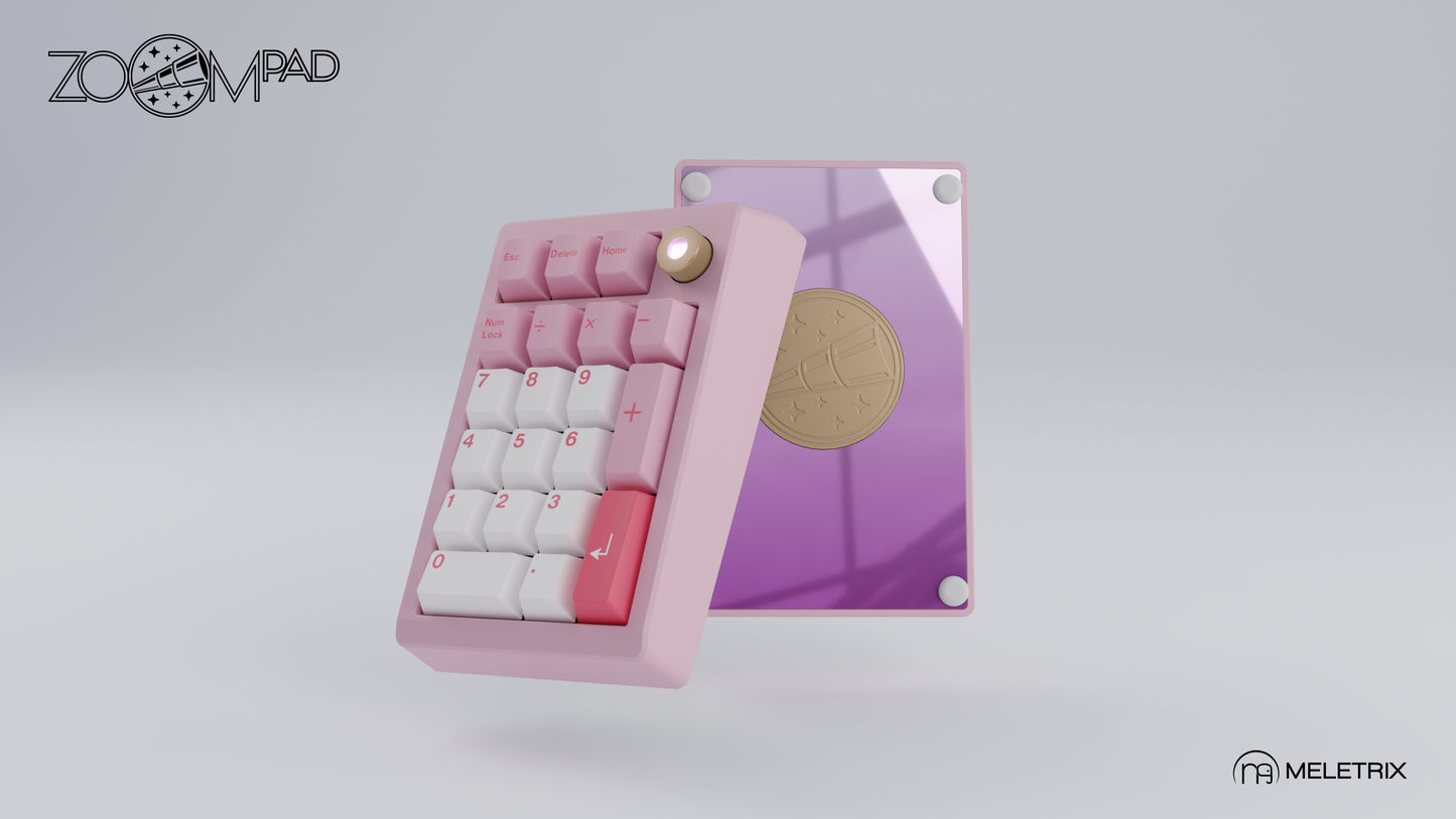 [Group-Buy] Meletrix ZoomPad Essential Edition (EE) - Barebones Numpad Kit - Blush Pink [Air Shipping]