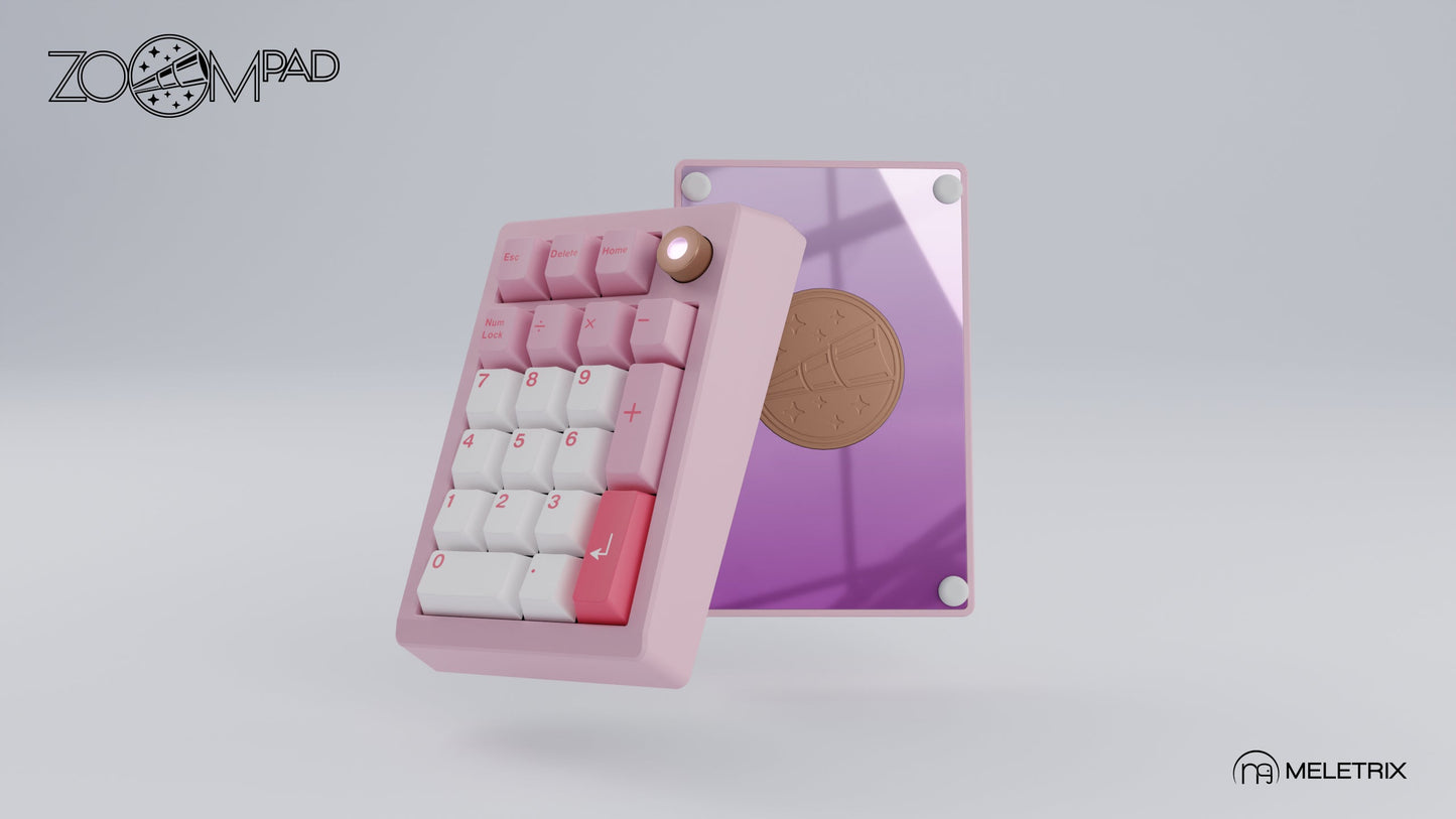 [Group-Buy] Meletrix ZoomPad Essential Edition (EE) - Barebones Numpad Kit - Blush Pink [Sea Shipping]