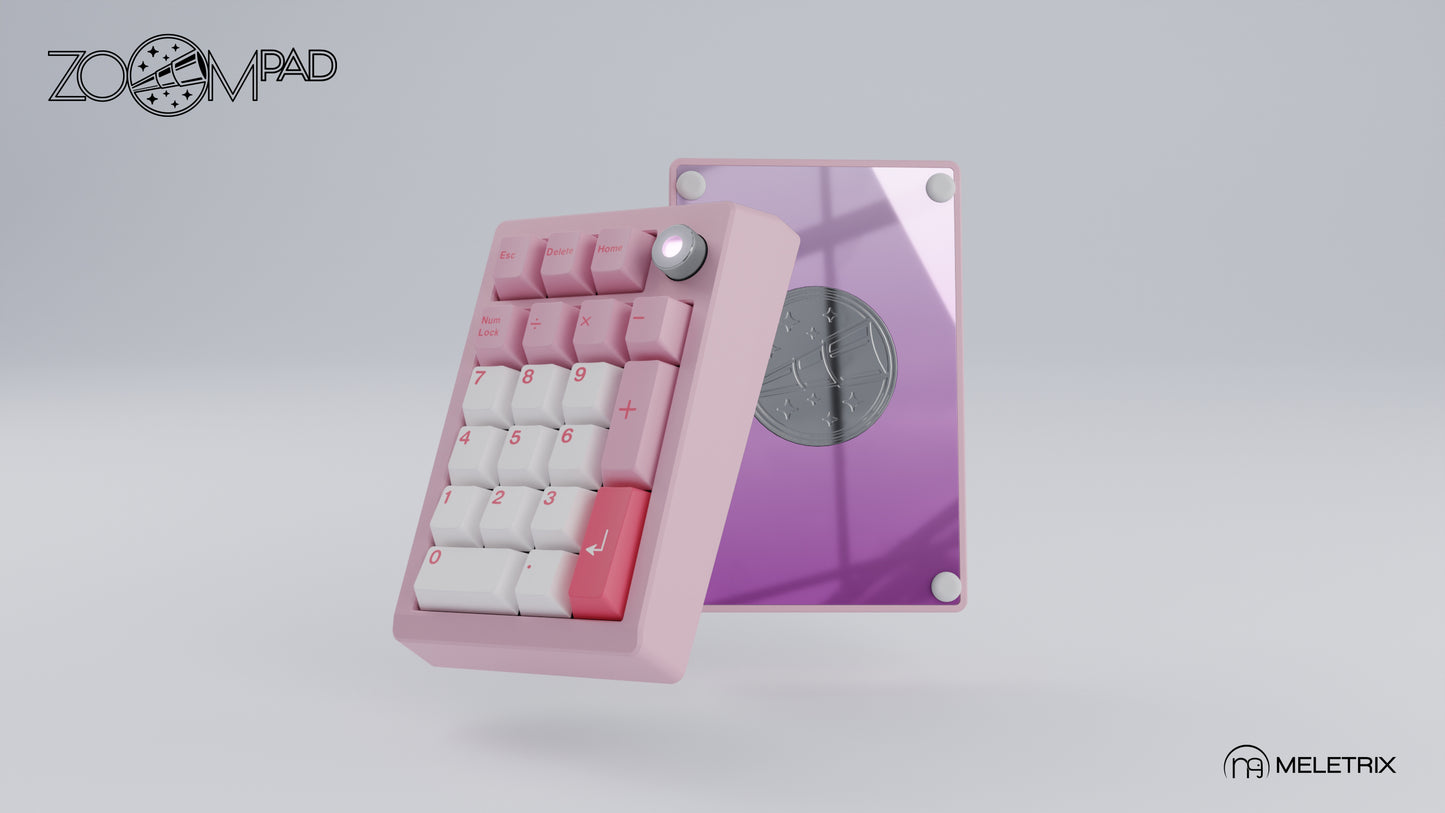 [Group-Buy] Meletrix ZoomPad Essential Edition (EE) - Barebones Numpad Kit - Blush Pink [Air Shipping]