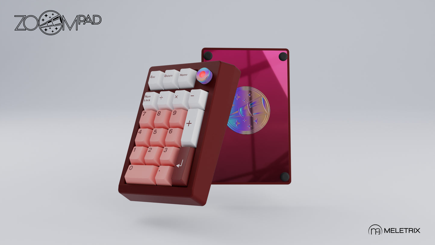 [Group-Buy] Meletrix ZoomPad Essential Edition (EE) - Barebones Numpad Kit - Scarlet Red [Air Shipping]
