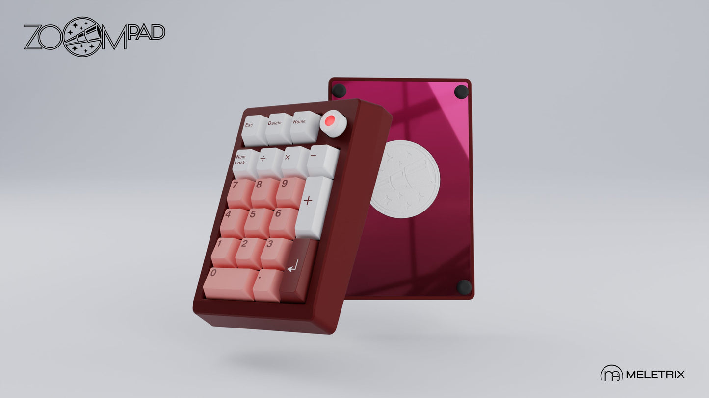 [Group-Buy] Meletrix ZoomPad Essential Edition (EE) - Barebones Numpad Kit - Scarlet Red [Sea Shipping]