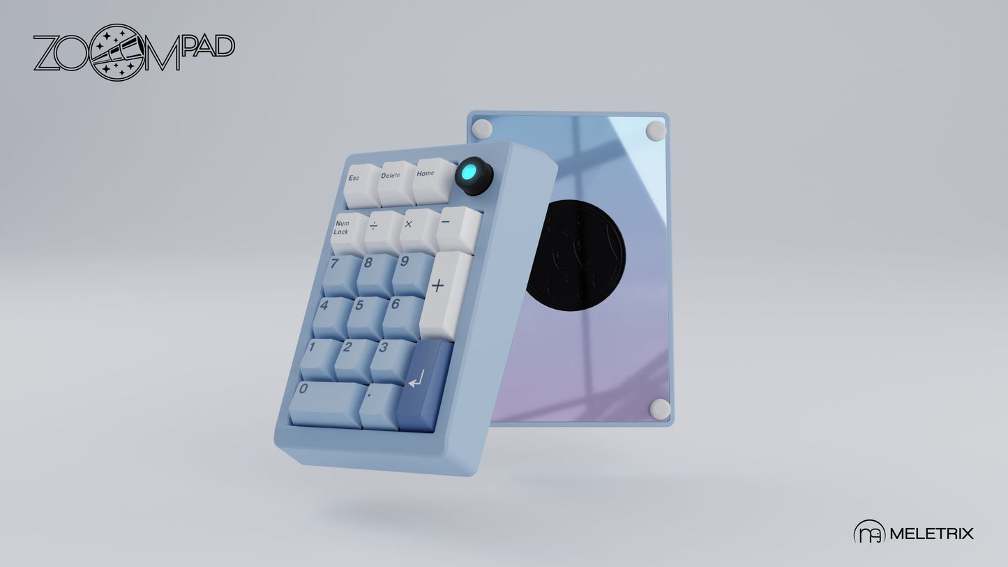 [Group-Buy] Meletrix ZoomPad Essential Edition (EE) Southpaw - Barebones Numpad Kit - Sky Blue [Sea Shipping]