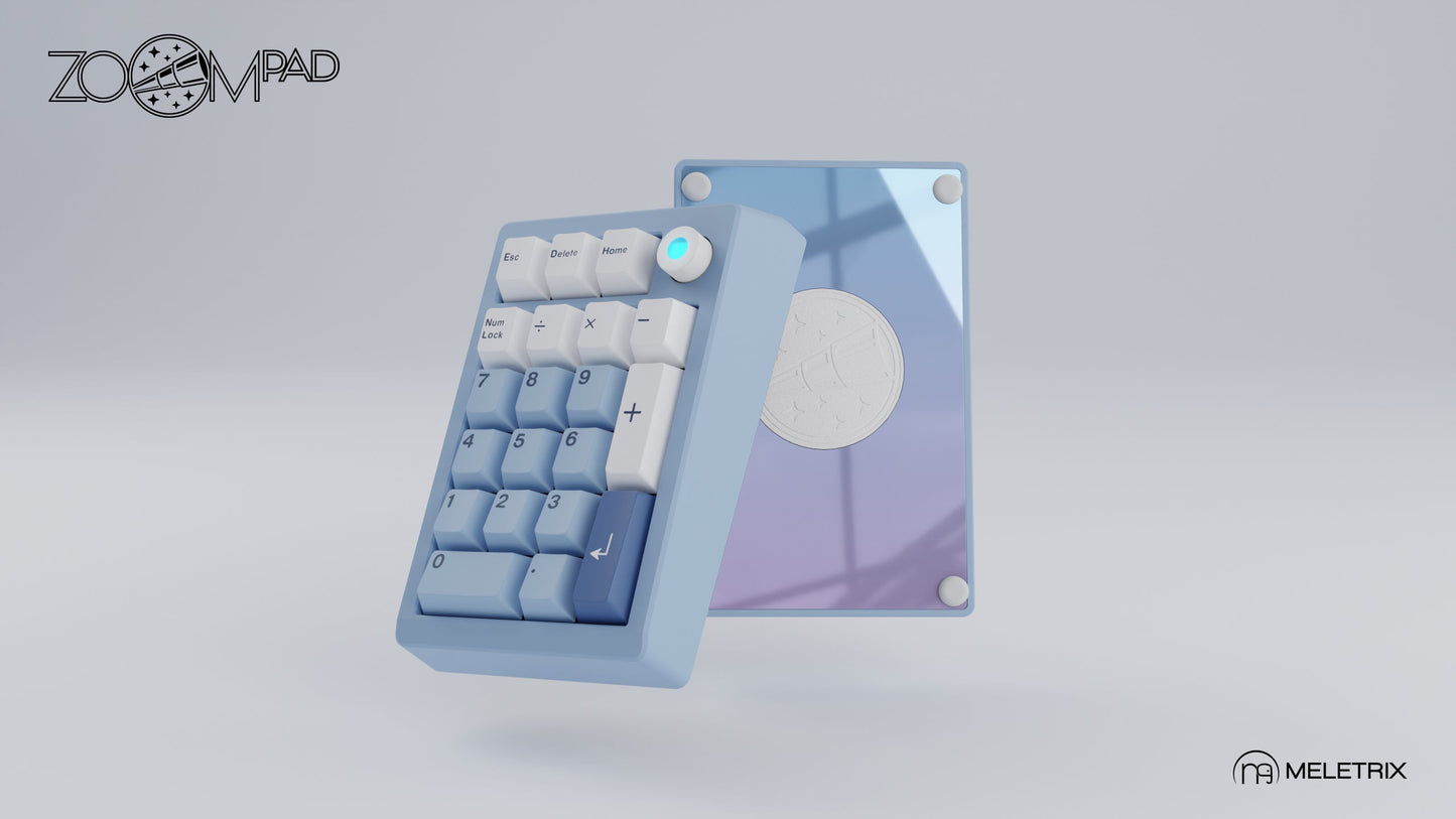 [Group-Buy] Meletrix ZoomPad Essential Edition (EE) Southpaw - Barebones Numpad Kit - Sky Blue [Sea Shipping]