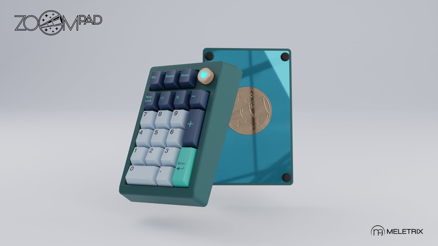 [Group-Buy] Meletrix ZoomPad Essential Edition (EE) - Barebones Numpad Kit - Teal [Air Shipping]
