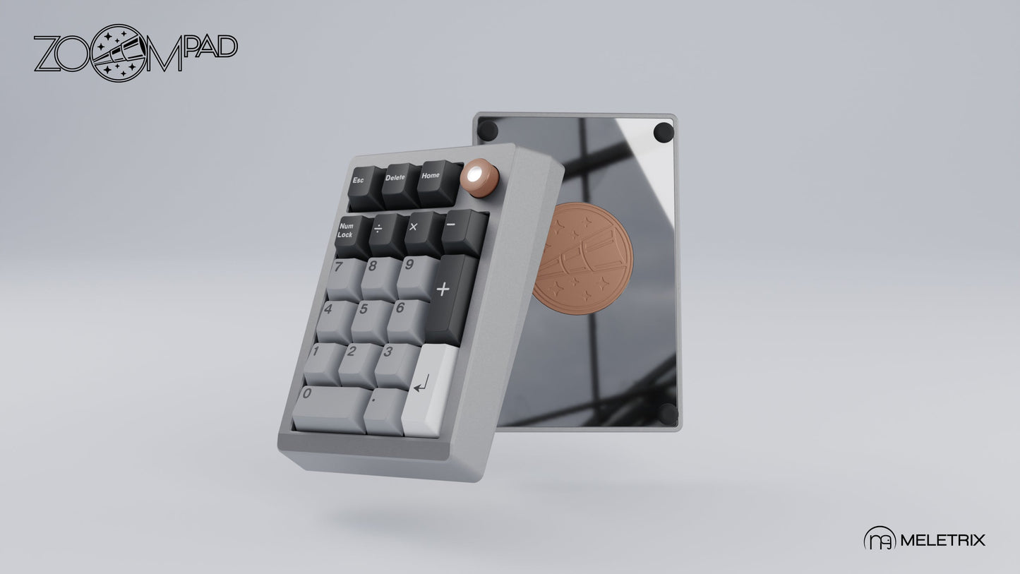 [Group-Buy] Meletrix ZoomPad Special Edition (SE) - Barebones Numpad Kit - GT Silver [Sea Shipping]