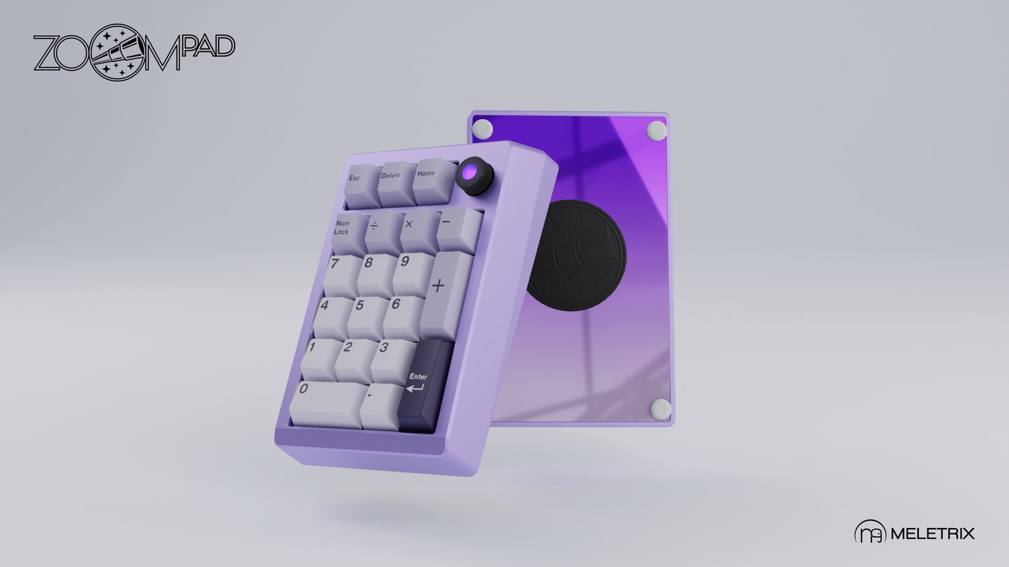 [Group-Buy] Meletrix ZoomPad Special Edition (SE) - Barebones Numpad Kit - Anodized Lavender [Air Shipping]
