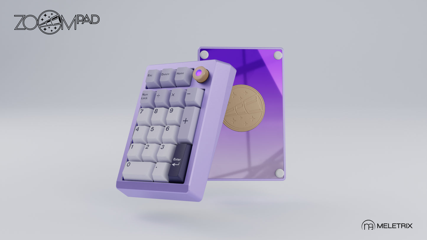 [Group-Buy] Meletrix ZoomPad Special Edition (SE) - Barebones Numpad Kit - Anodized Lavender [Air Shipping]