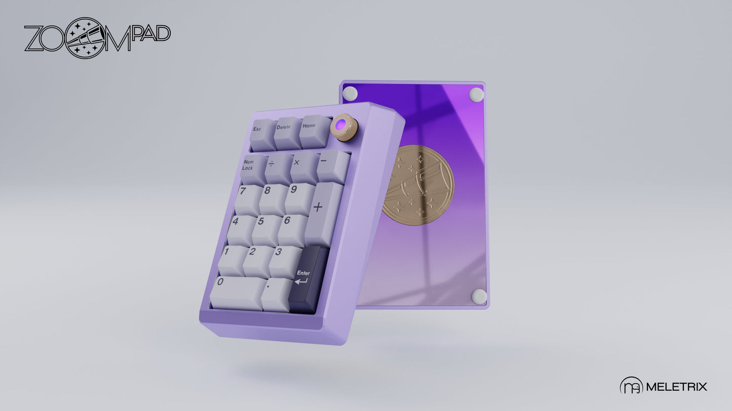 [Group-Buy] Meletrix ZoomPad Special Edition (SE) - Barebones Numpad Kit - Anodized Lavender [Sea Shipping]