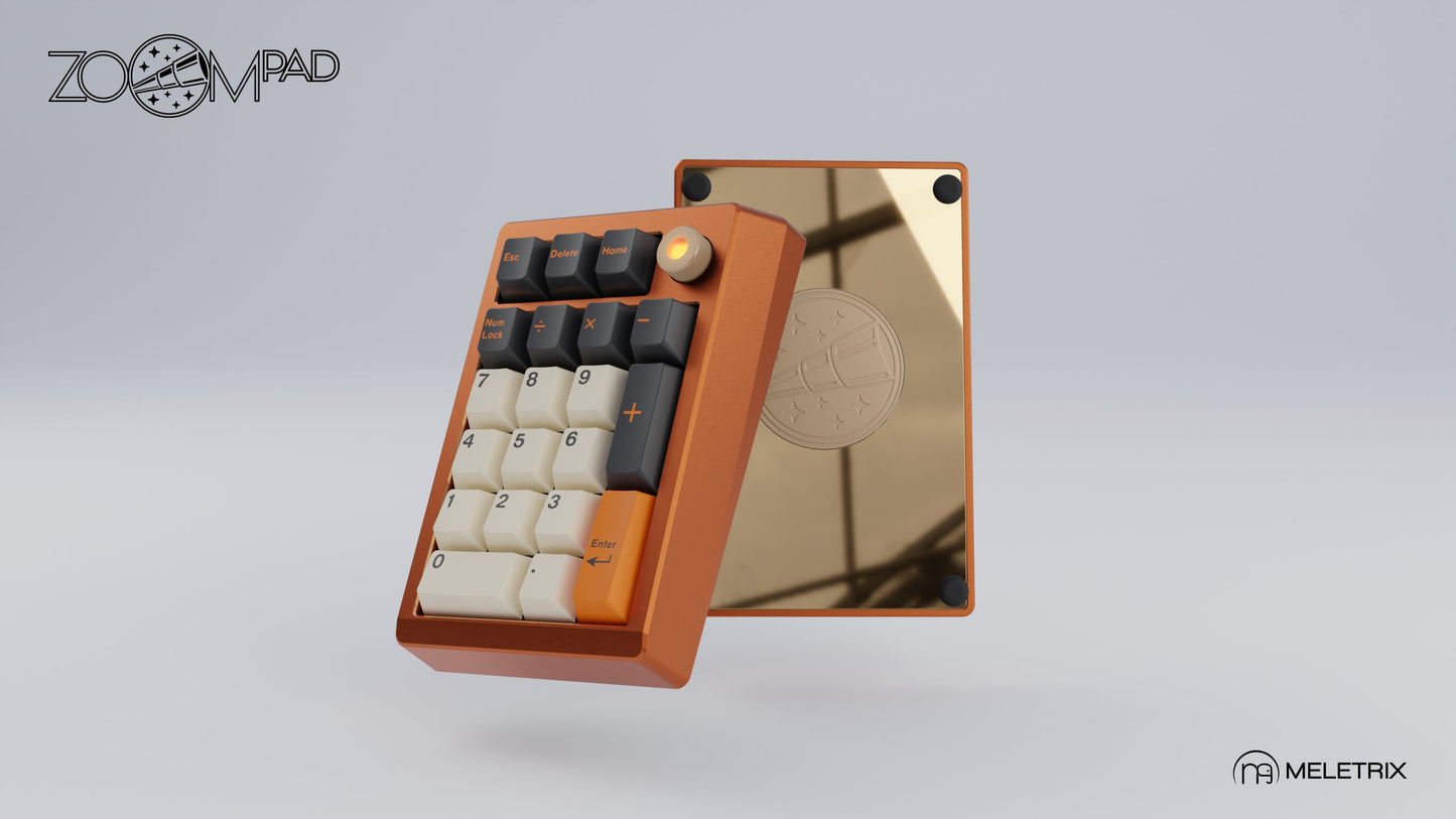 [Group-Buy] Meletrix ZoomPad Special Edition (SE) - Barebones Numpad Kit - Anodized Orange [Sea Shipping]