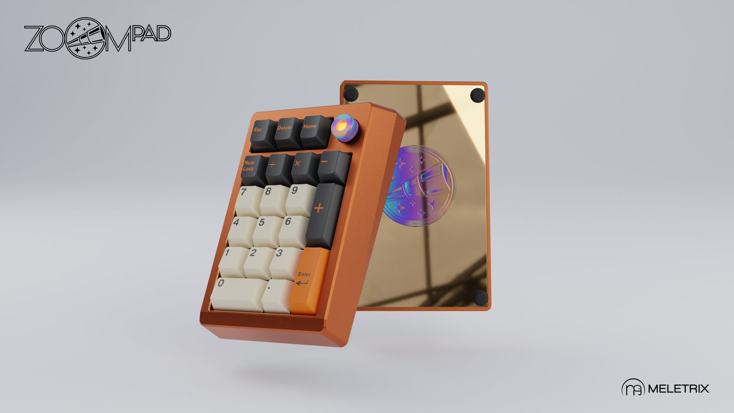[Group-Buy] Meletrix ZoomPad Special Edition (SE) - Barebones Numpad Kit - Anodized Orange [Air Shipping]